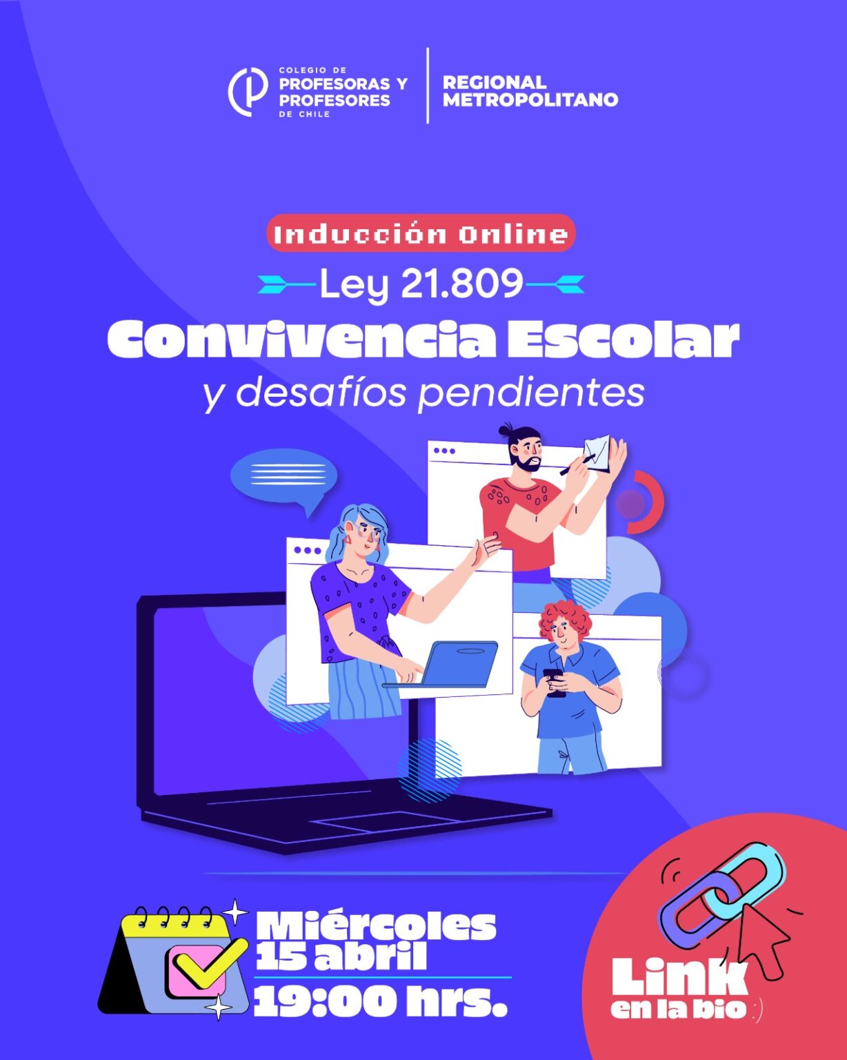 Inducción online sobre la nueva Ley de Convivencia Escolar: todo lo que